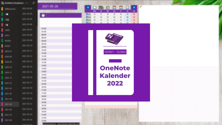 OneNote Kalender 2022 - header