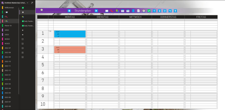 ONMC Planer - Stundenplan