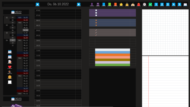 ONMC-Planer Tag dark